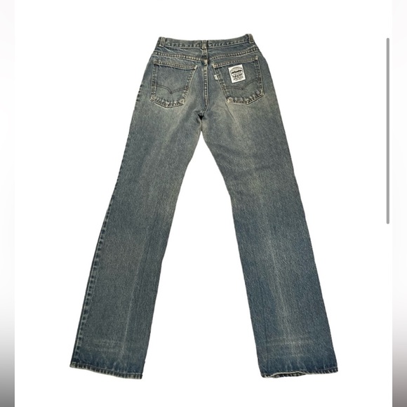 Women’s Vintage 1970s Levi’s White Label High Waist Straight Jeans sz 26 - Picture 2 of 9